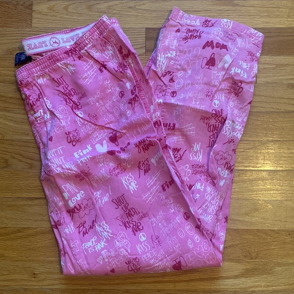 Victoria's secret pink pajama pants large - Picture 2 of 4